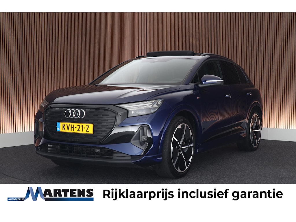 Audi Q4 e-tron 40 204pk S edition 77 kWh SOH 93% HUD Sonos Leder Memory Panoramadak Navigatie