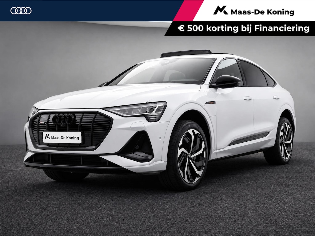 Audi e-tron Sportback 55 quattro S edition 95 kWh 408pk · SOH 99,2% · Panoramadak · 360 Camera · Bang & Olufsen Sound · Afneembare Trekhaak · Matrix LED · Apple/Android Car Play ·