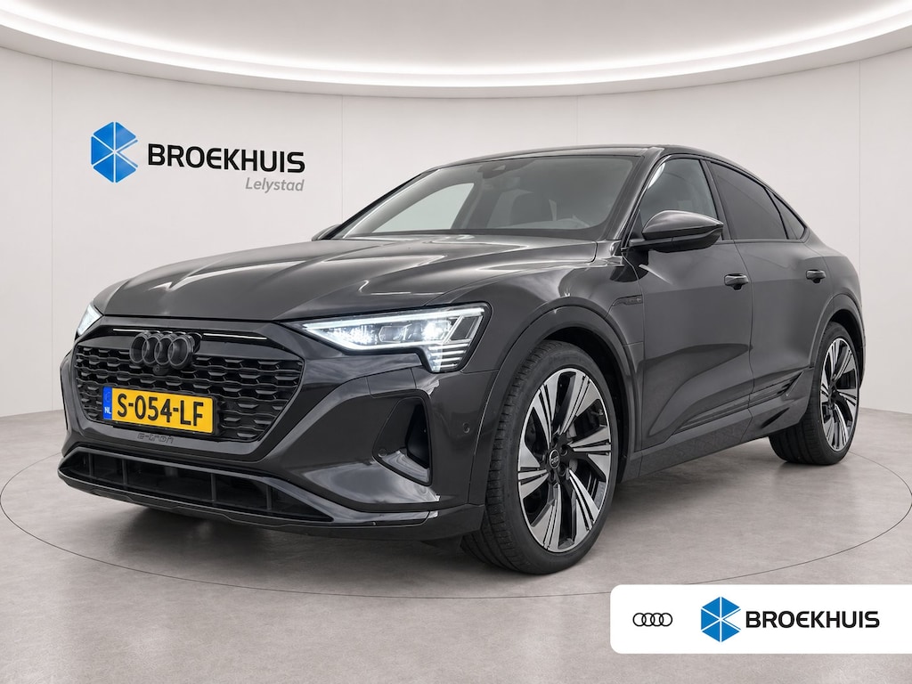 Audi Q8 Sportback e-tron 50 95KWH QUATTRO 340PK ADVANCED EDITION SOH 94,21% / NAVI / LEDER / CLIMA / FULL-LED / PDC / 22" LMV / LUCHTVERING / CAMERA / KEYLESS / APPLE CARPLAY / ADAPT. CRUISE / ORG. NL. / 1E EIGENAAR !!