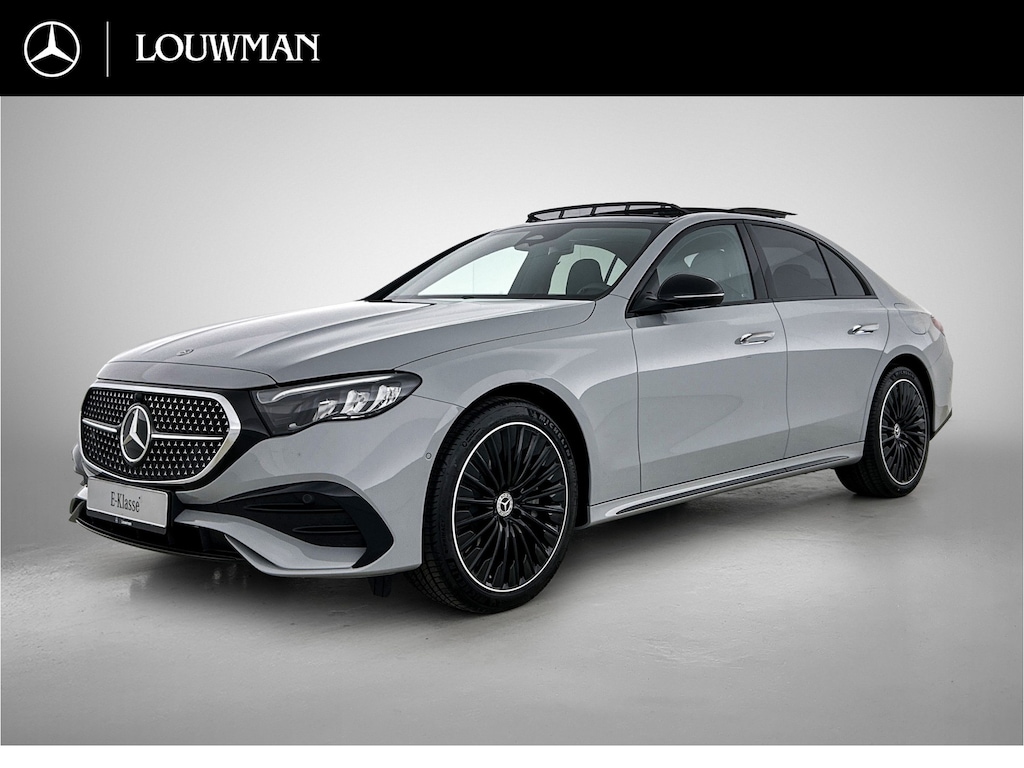 Mercedes-Benz E-klasse 300 e Business Solution AMG | Winterpakket | Nightpakket |  Comfort stoelen pakket | Trekhaak | Panoramaschuifdak | MBUX Superscreen | GUARD 360° | 20-inch multispaak AMG velgen |