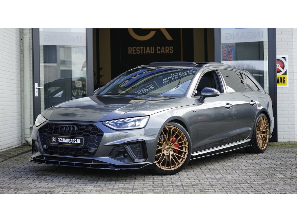Audi A4 Avant 40 TFSI 3x S-Line Maxton BLACK OPTIK AUTOMAAT-360CAMERA-ACC-BANG OLUFSEN-HEADUP-KEYLESS-MATRIX LED-MASSAGE-PANORAMA