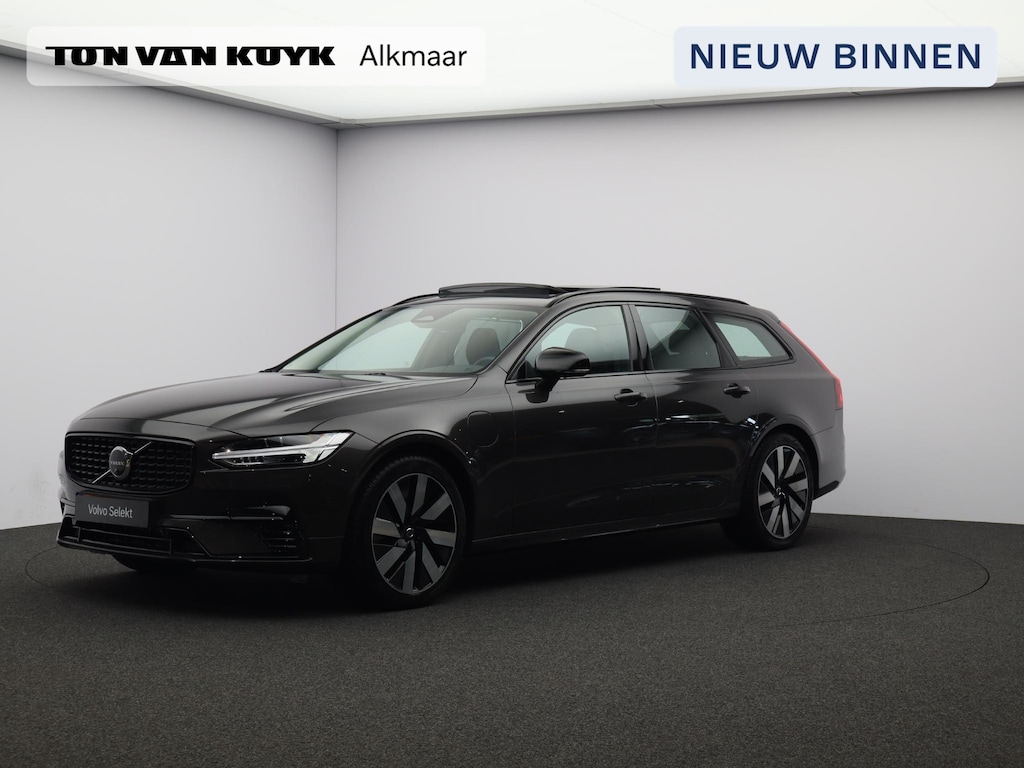 Volvo V90 T8 AWD Plug-in hybrid Ultra Dark / Trekhaak / Pan. dak / Head up displ. / Harman Kardon / Stoel+stuur+achterbankverwarming