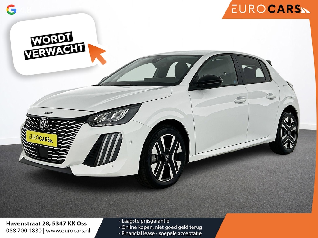 Peugeot 208 1.2 Hybrid 100PK Automaat Allure Navigatie Apple Carplay/Android Auto Airco Camera Parkeer sensoren Cruise Control Led Lichtmetalen Velgen