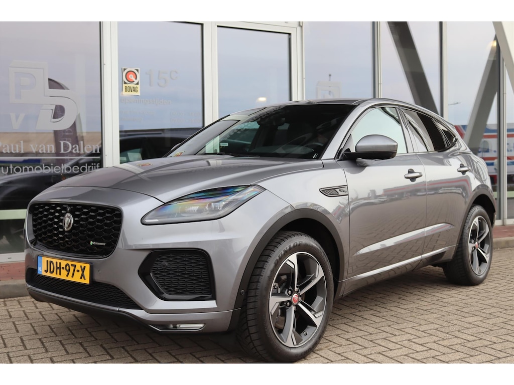 Jaguar E-Pace 1.5 P300e 309PK AWD R-DYNAMIC SE Panodak | HiFi | Navi | 360 Camera | Leer | Voorruitverw. | Memory | Led | Cruise | 19 Inch Lm |