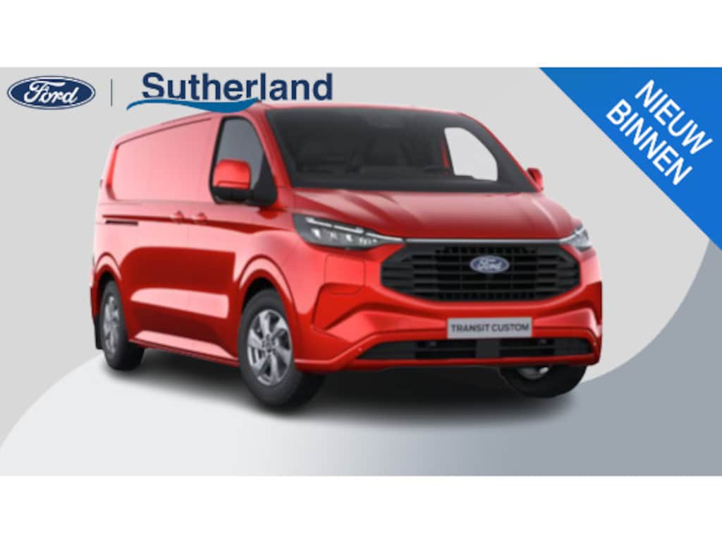 Ford Transit Custom 320 2.5 PHEV L2H1 Limited 233pk | Demo | Adaptieve Cruise Controle | Navigatie | Verwarmde Stoelen/Stuurwiel | Wegklapbare Trekhaak