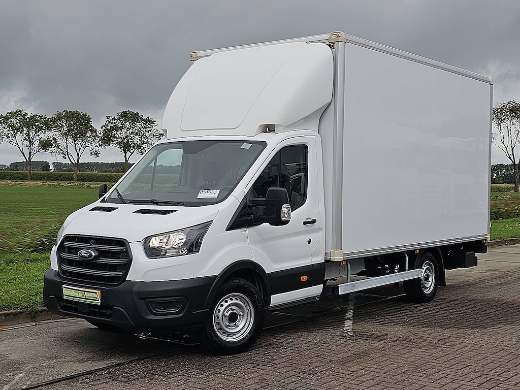 Ford Transit 350 2.0 TDCI L4 Airco, Laadklep, Zijdeur, Lat-om-Lat Betimmerd, Euro6, 130PK, Spoiler, Oh-Historie, NAP