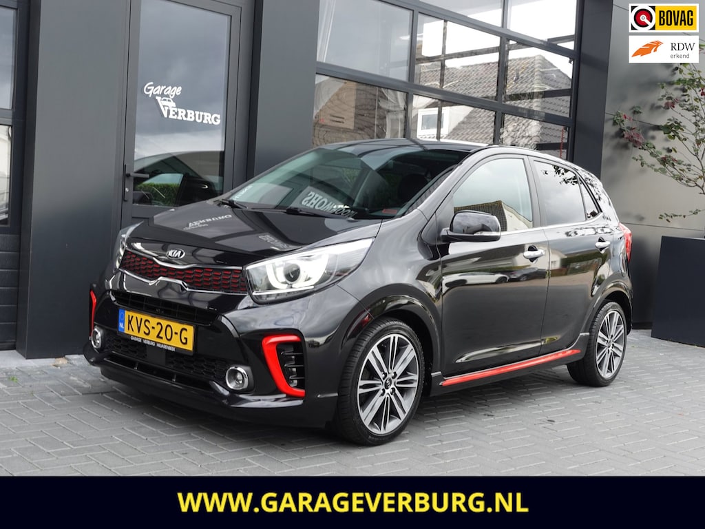 Kia Picanto 1.2 CVVT GT-Line Automaat (Navi/Carplay,Camera,Cruise,Stoel+stuurverwarming,PDC,Keyless,Leer)