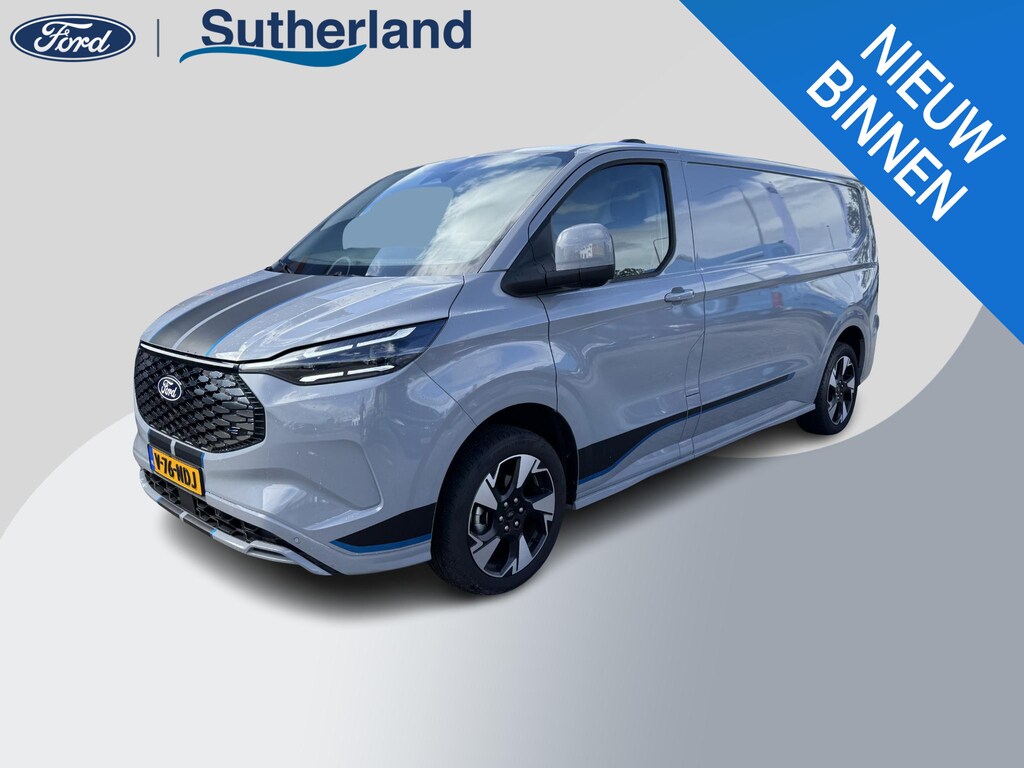 Ford E-Transit Custom 320 L2H1 Sport 65 kWh 218pk | Demo | Driver Assistance Pack | Wegklapbare Trekhaak | Stuurwiel verwarming | Stoel verwarming | 2.300kg Trekgewicht