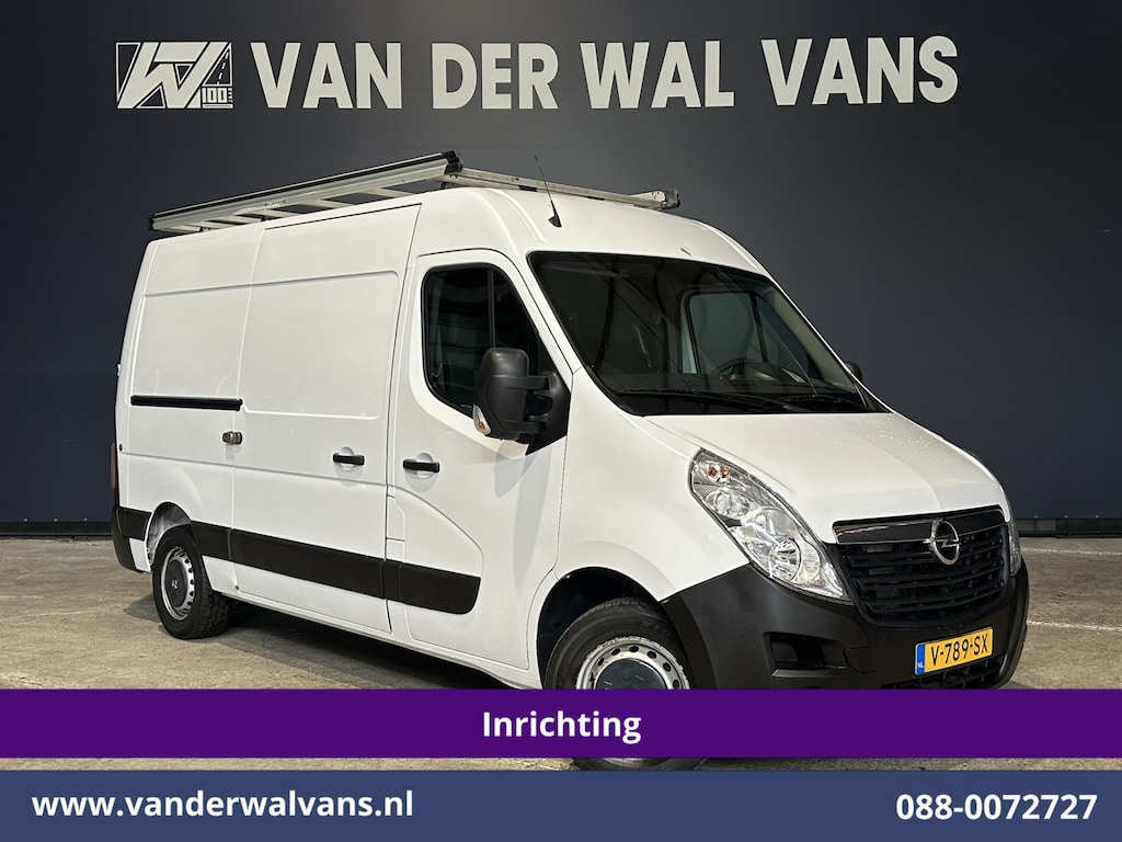 Opel Movano 2.3 CDTI 146pk L2H2 Inrichting Euro6 Airco | Camera | Omvormer | Imperiaal | Navigatie 2500kg Trekhaak, Cruisecontrol, Parkeersensoren, Bijrijdersbank