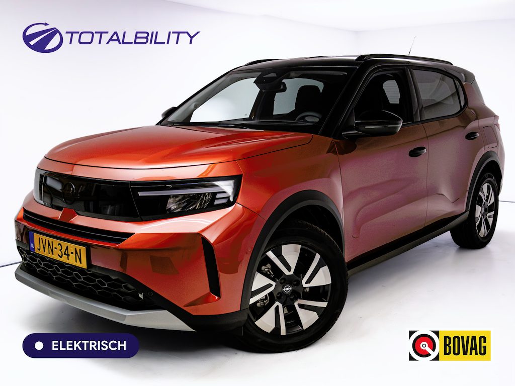 Opel Frontera Electric GS 44 kWh | Stoel- Stuur- & voorruitverw. | Camera | PDC V+A | Cruise | Rijklaarprijs, tot 8 jaar garantie! | Two Tone, 17" LMV, Navigatie, Dode hoek detectie, Carplay, Technologie GS pakket, NL auto