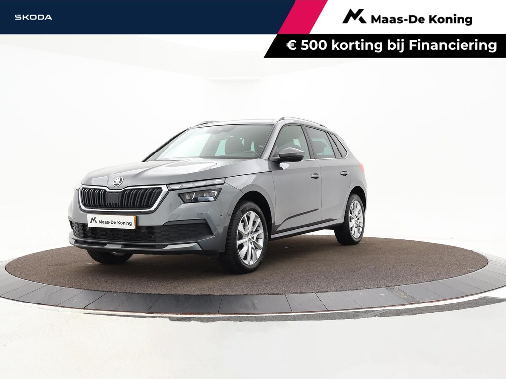 Skoda Kamiq 1.0 TSI 110pk DSG Business Edition · Camera · Trekhaak · Panoramadak · Apple/Android Car Play · Stoelverwarming · Clima · Navigatie · P-Sensoren · 17'' Inch ·