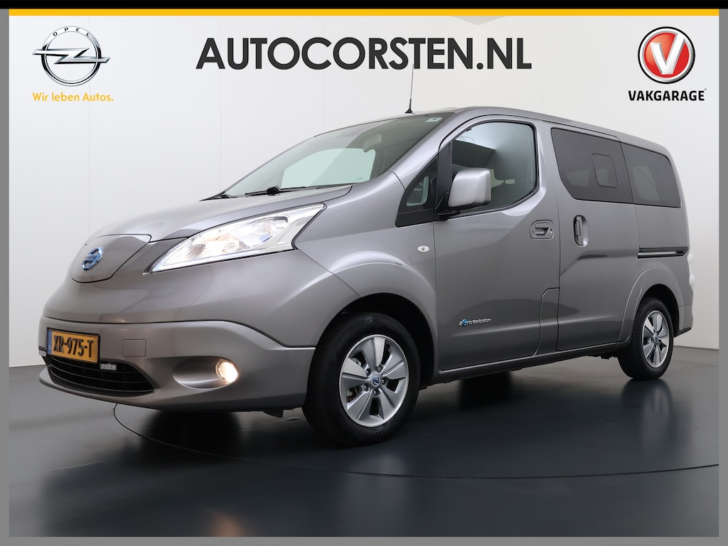 Nissan E-NV200 evalia 40kWh Automaat 2X Schuifdeur 5-Persoons SOH 89% Camera Stoel+Stuurverwarming Navi DAB Connect Edition Regen-Lichtsensor Cruise Control Bluetooth Privacy Glas Isofix Lmv 15" 1e Eigenaar Dealeronderhouden Origineel Nederlandse Auto