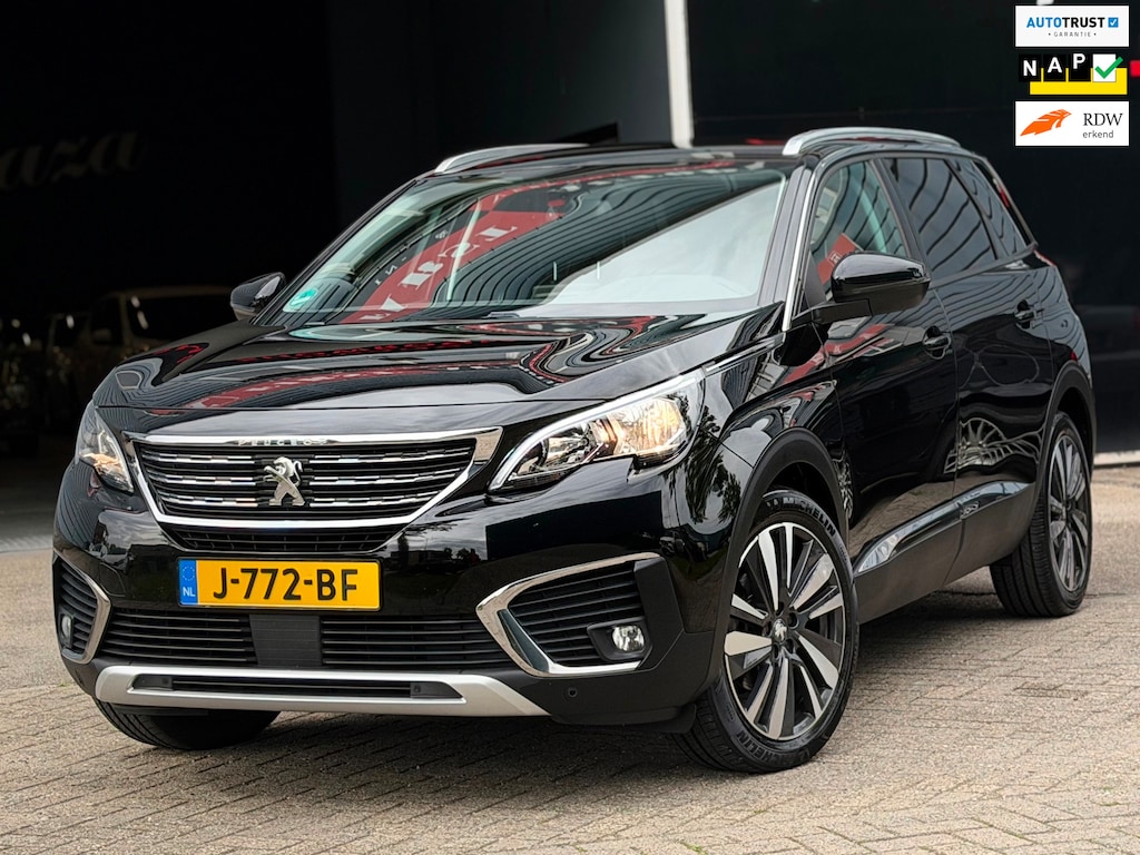 Peugeot 5008 1.2 PureTech Blue Lease Premium Avantage AUTOMAAT 7-PERSOONS KEYLESS/LEDER/STOELVERW./CARPLAY | KEURIGE AUTO !