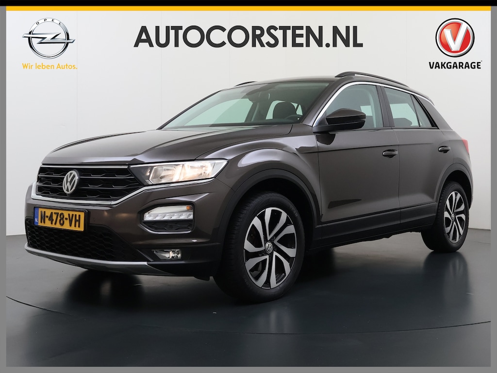 Volkswagen T-Roc 1.5TSI 150PK Automaat Adap.Cruise Stoel+Stuurverwarming Camera Apple Carplay Android Auto Elek.Achterklep Pdc 'App-Connect' smartphone-integratie Isofix Lmv Bluetooth Lane Assist Licht-/Regensensor Keyless