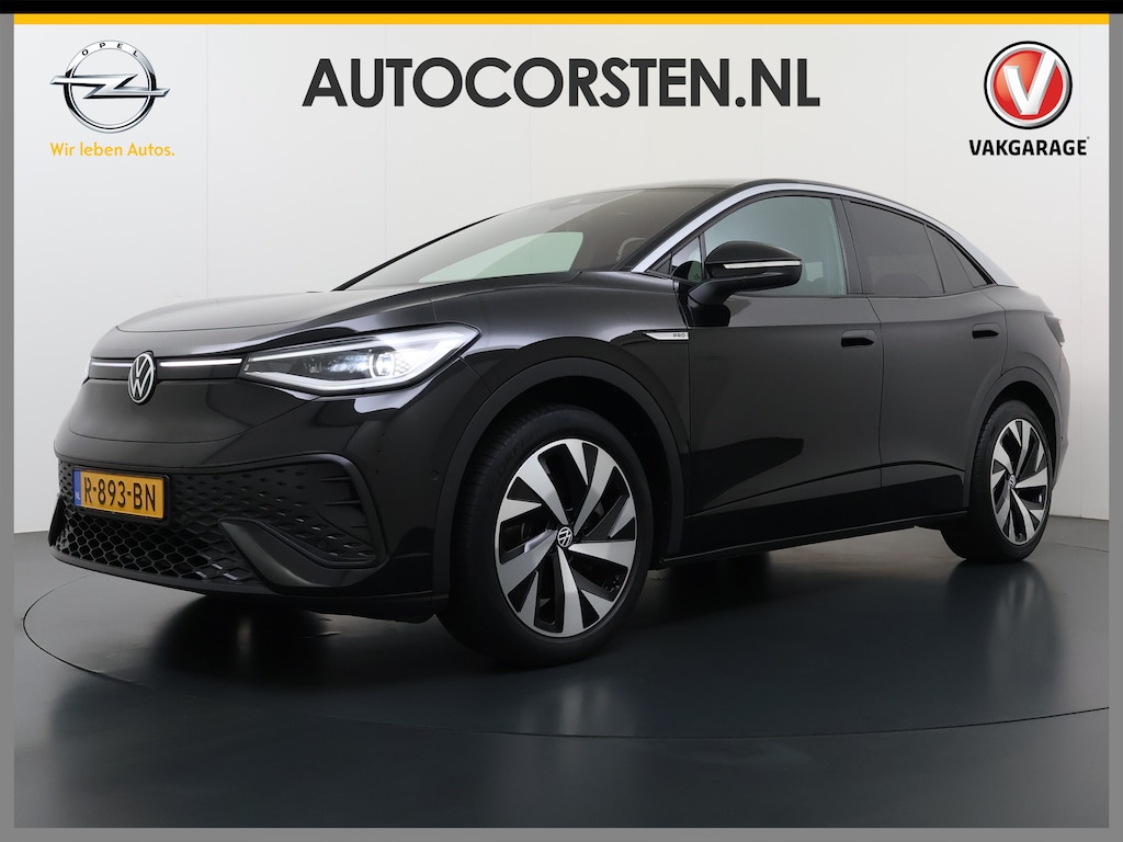 Volkswagen ID.5 Coupé Pro 82kWh 204PK Trekhaak SOH 94% Camera Adap.Cruise Assistentie+Comfort+Design+Stylepakket Navi Keyless Apple Carplay Android Auto Pdc Led-a-licht dynamisch Keyless advanced Matrix led-koplampen Lmv 20" Privacy Glas DAB 1.000KG Trekgewicht 1e Eigenaar