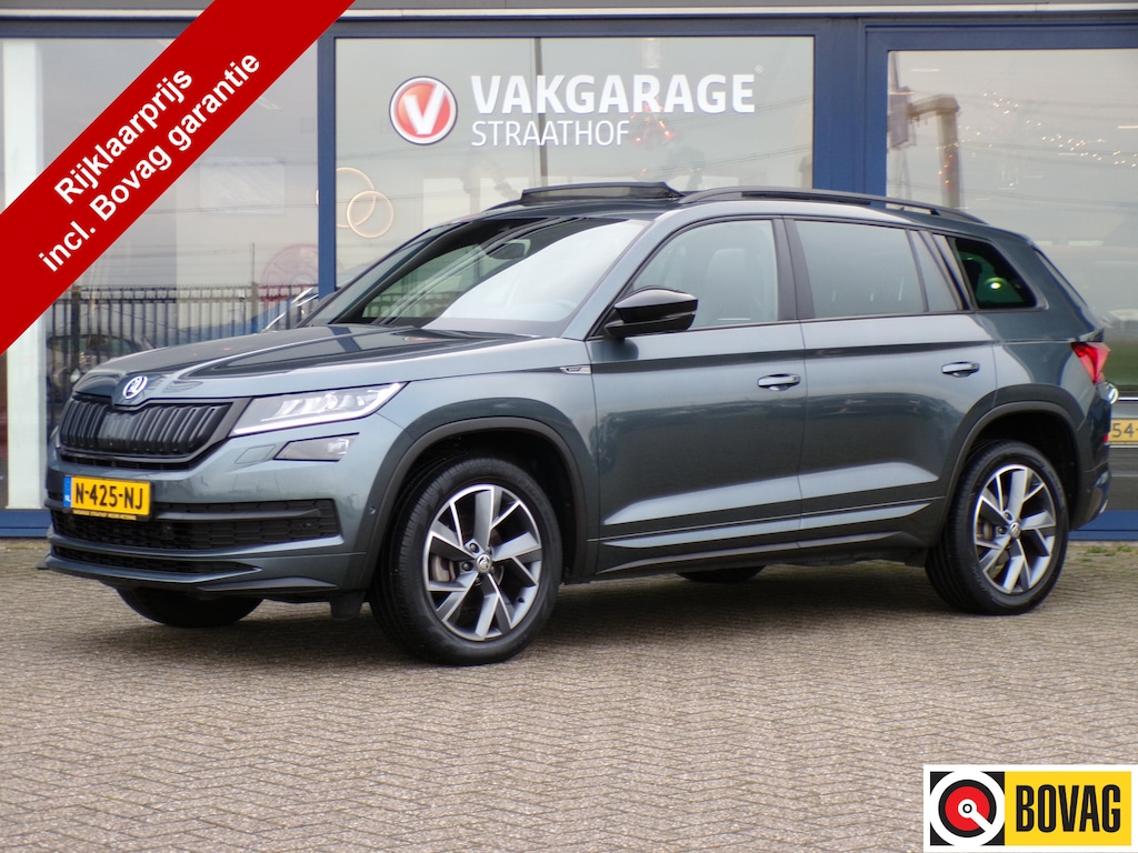 Skoda Kodiaq 1.5 TSI Sportline Business 7-P, Automaat / Trekhaak / Schuifdak / Camera 360 / Stoel + Stuurverwarming