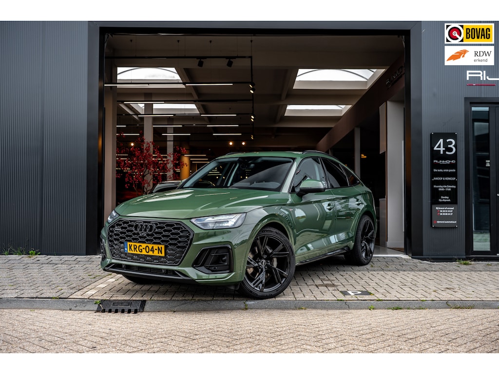 Audi Q5 Sportback 50 TFSI e S edition Competition 299 PK| Dealer Onderhouden |Luchtvering |Carplay | Elektrische stoelen|