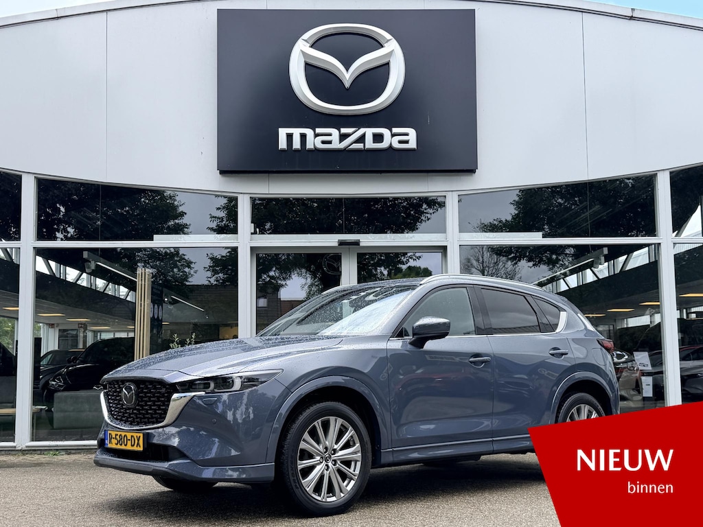 Mazda CX-5 2.0 SkyActiv-G 165 Signature NL-Auto, 1e Eig., Dealer Onderh., Trekhaak, Head-Up, Schuif/kantel dak, Navigatie, Apple Carplay / Android Auto, Bose, Best. Stoel geheugen, Stoel verw., Stoel verkoeling.