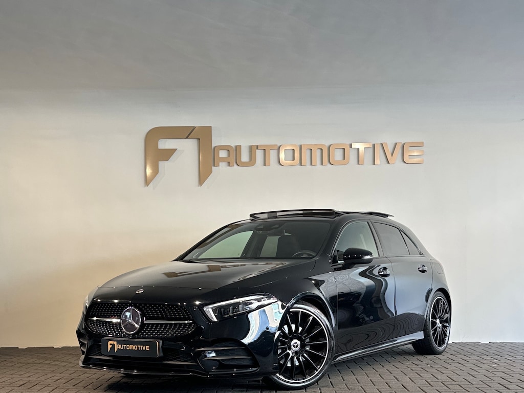 Mercedes-Benz A-klasse 180 AMG Pano|Burmester|Sfeer|Camera|Dodehoek