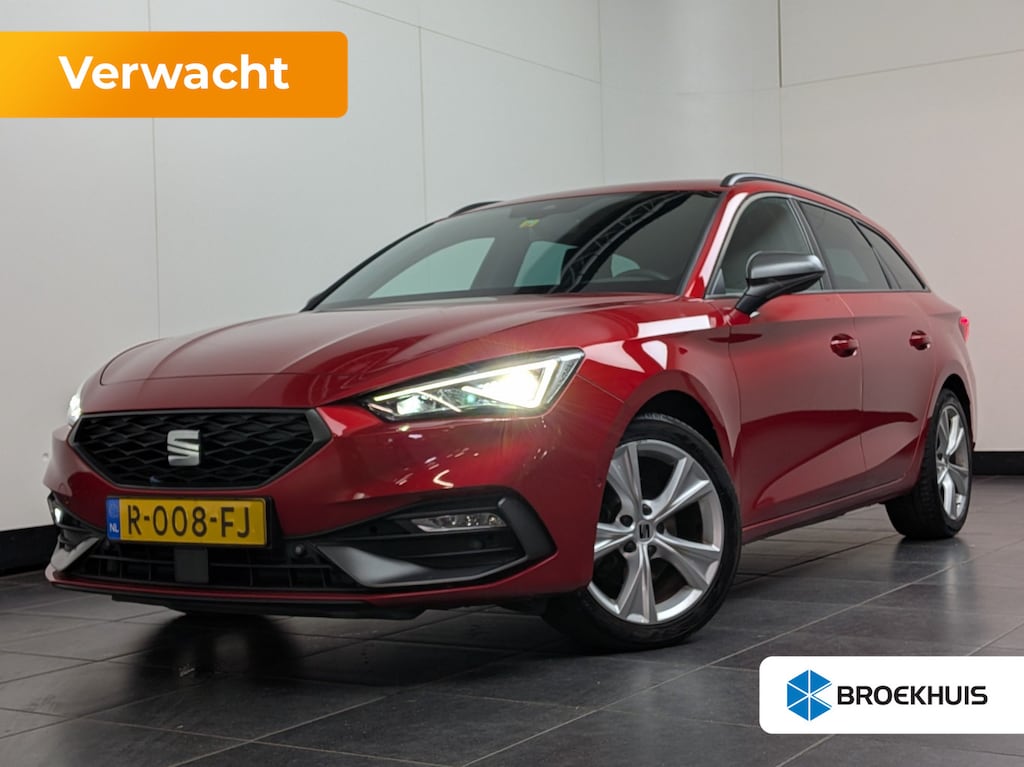 SEAT Leon Sportstourer 1.0 TSI FR Business Intense Achteruitrijcamera | Stoel/stuurverw | Cruise contr adapt | Keyless | Apple car Android auto | Navi | DAB | LED | 17"LMV
