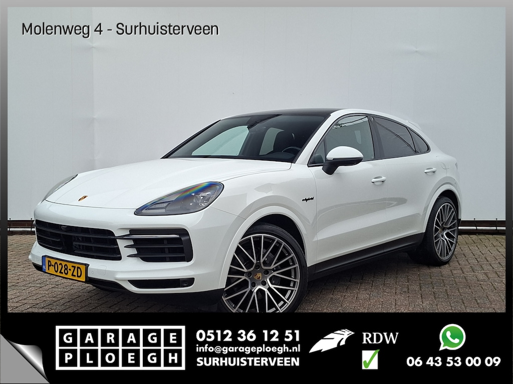 Porsche Cayenne Coupé 3.0 E-Hybrid Pano Trekhaak(3500) 360° Adapt.Cruise Memory Leder