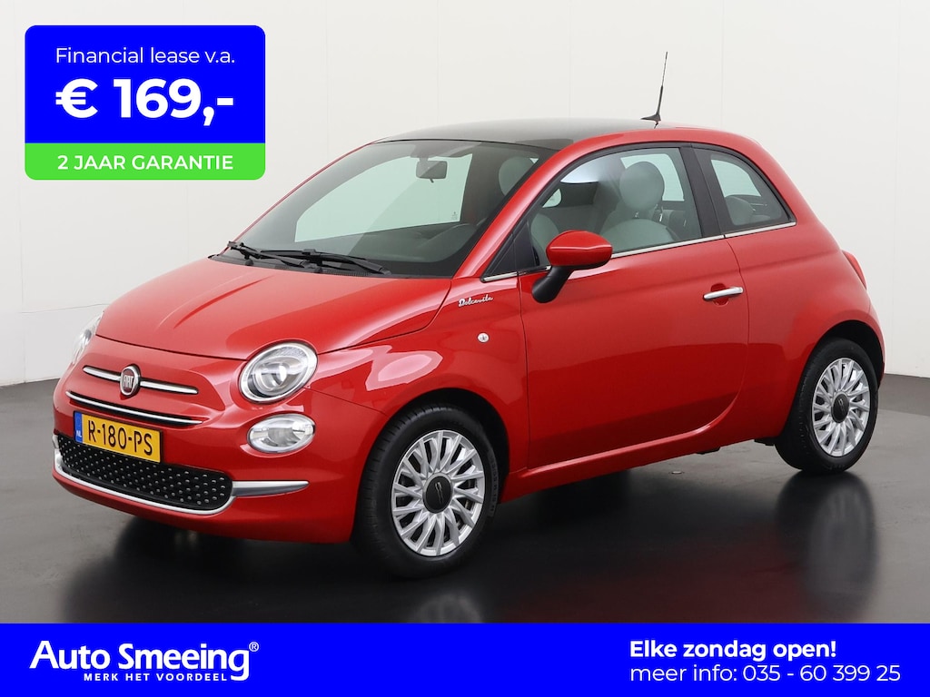 Fiat 500 1.0 Hybrid Dolcevita | Panoramadak | Leder | Apple/Android Carplay | Zondag Open!