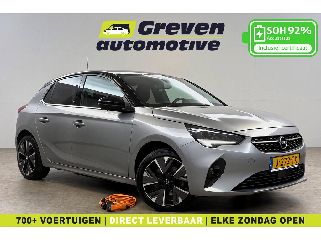 Opel Corsa-e Elegance 50 kWh | Snelladen | SOH 92% | Camera | Carplay | Virtual | LED | Keyless | Parkeersens.