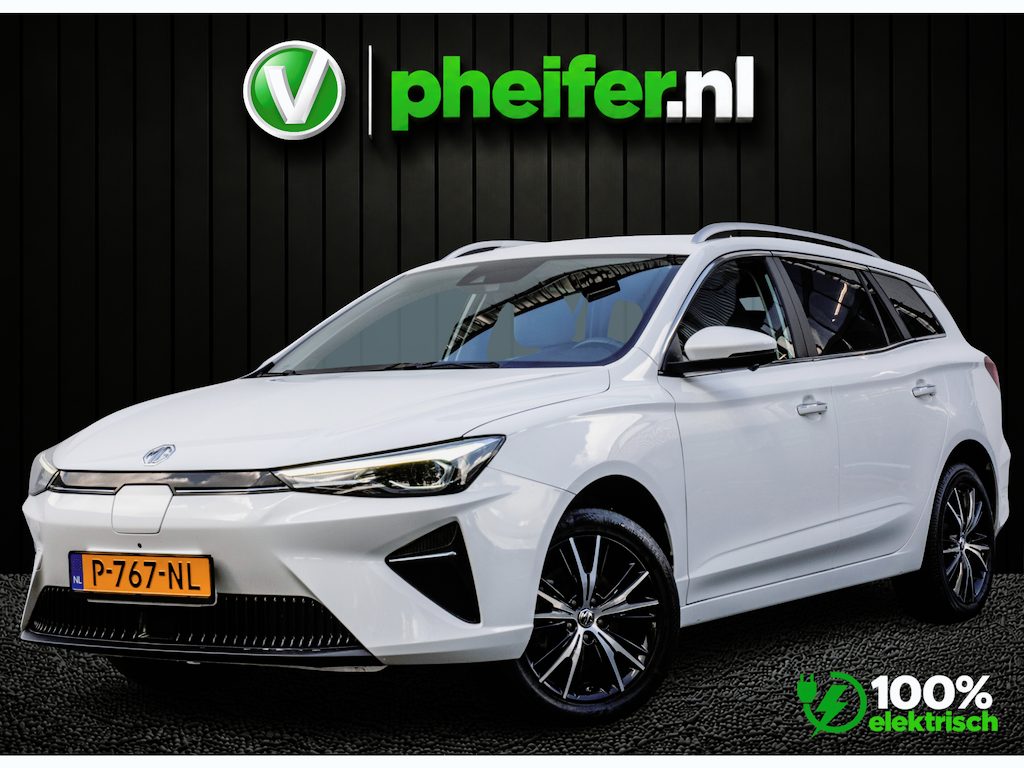 MG MG5 Electric Standard Range Luxury 50 kWh SOH 87% Leer/ 360 Camera/ Stoelverwarming/ Adapt. cruise/ Carplay/ Navigatie/ Full led