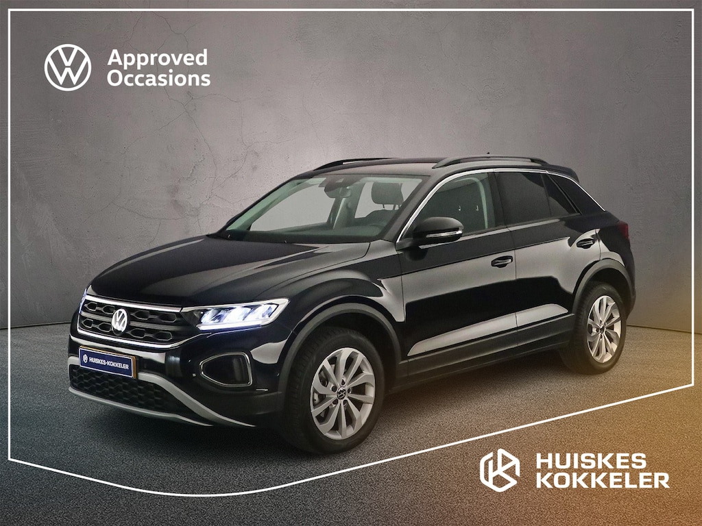 Volkswagen T-Roc 1.5 TSI Life Edition 150pk DSG Automaat, Adaptive cruise control, Achteruitrijcamera, Parkeersensoren, App-connect, Airco, LED koplamen, DAB-radio, Bluetooth
