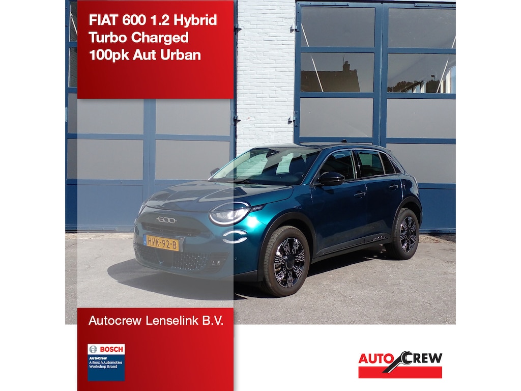 Fiat 600 1.2 Hybrid Turbo Charged 100pk Automaat Urban | Origineel NL |