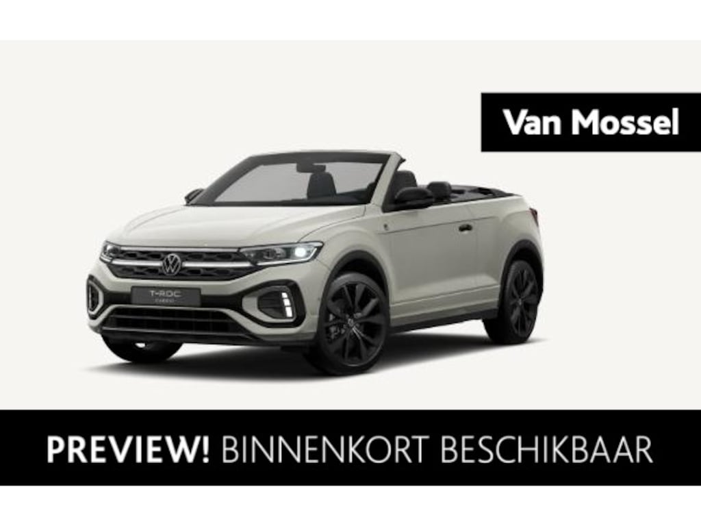 Volkswagen T-Roc Cabrio 1.5 TSI R-Line 150 PK| Trekhaak Afneembaar | Navigatie Pro | LEDER Interieur | Stoelverwarming | Stuurwielverwarming | Dodehoekdetectie | Achteruitrijcamera | Keyless Access