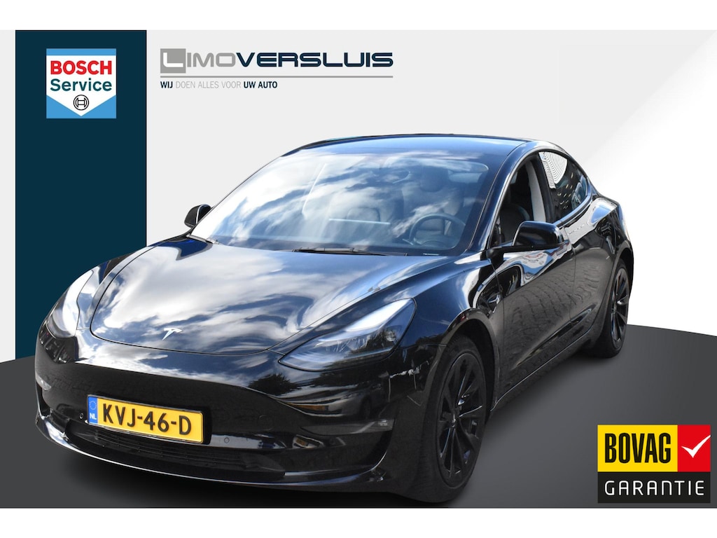 Tesla Model 3 Long Range AWD 75 kWh Panorma | Leder | 12 mnd BOVAG garanntie | Whatsapp 06-53188999