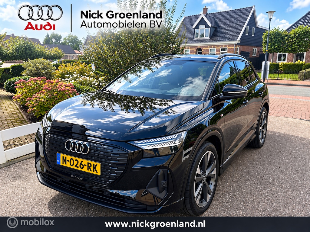 Audi Q4 e-tron 40 Launch edition S Competition 77 kWh SOH 92,73% MATRIX LED SFEERVERLICHTING CAMERA SPORTSTOELEN