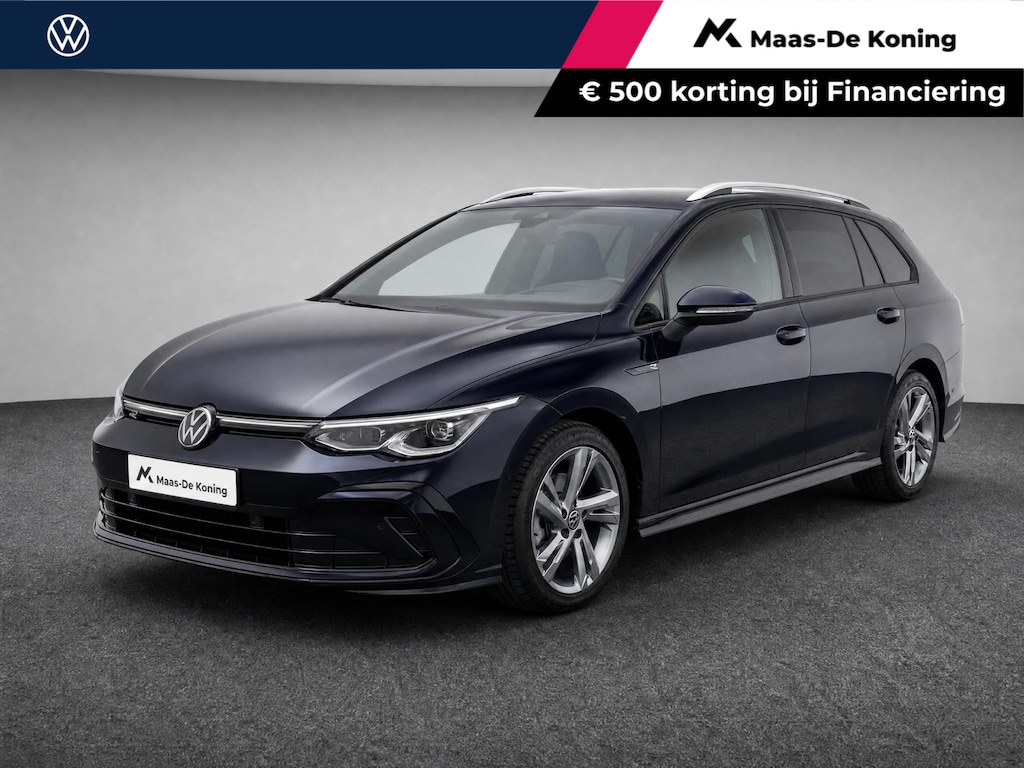 Volkswagen Golf Variant 1.5eTSI/130PK R-Line · Navigatie · Apple/Android Car Play · Camera + Parkeersensoren · Stoelverwarming ·  Garantie t/m 12-01-2028 of 100.000km