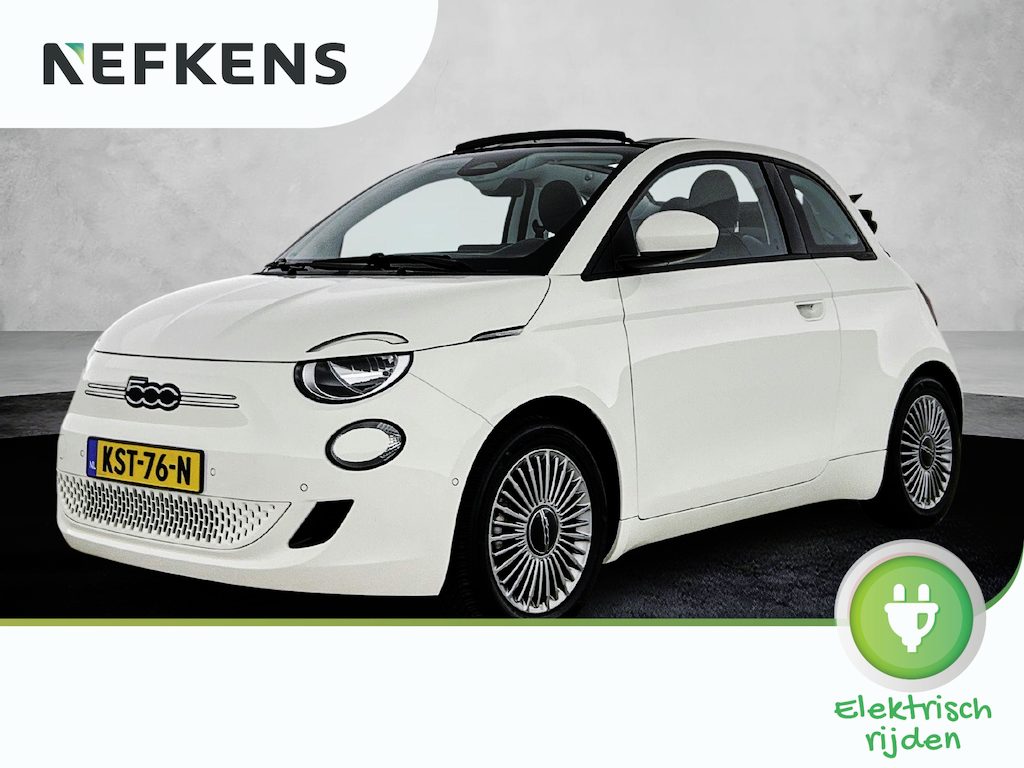 Fiat 500C 118pk Icon 42 kWh Automaat ACCU 95% | Apple Carplay/Android Auto | Climate Control | Cruise Control | Camera | Parkeersensoren V+A | 16"LMV | LED |