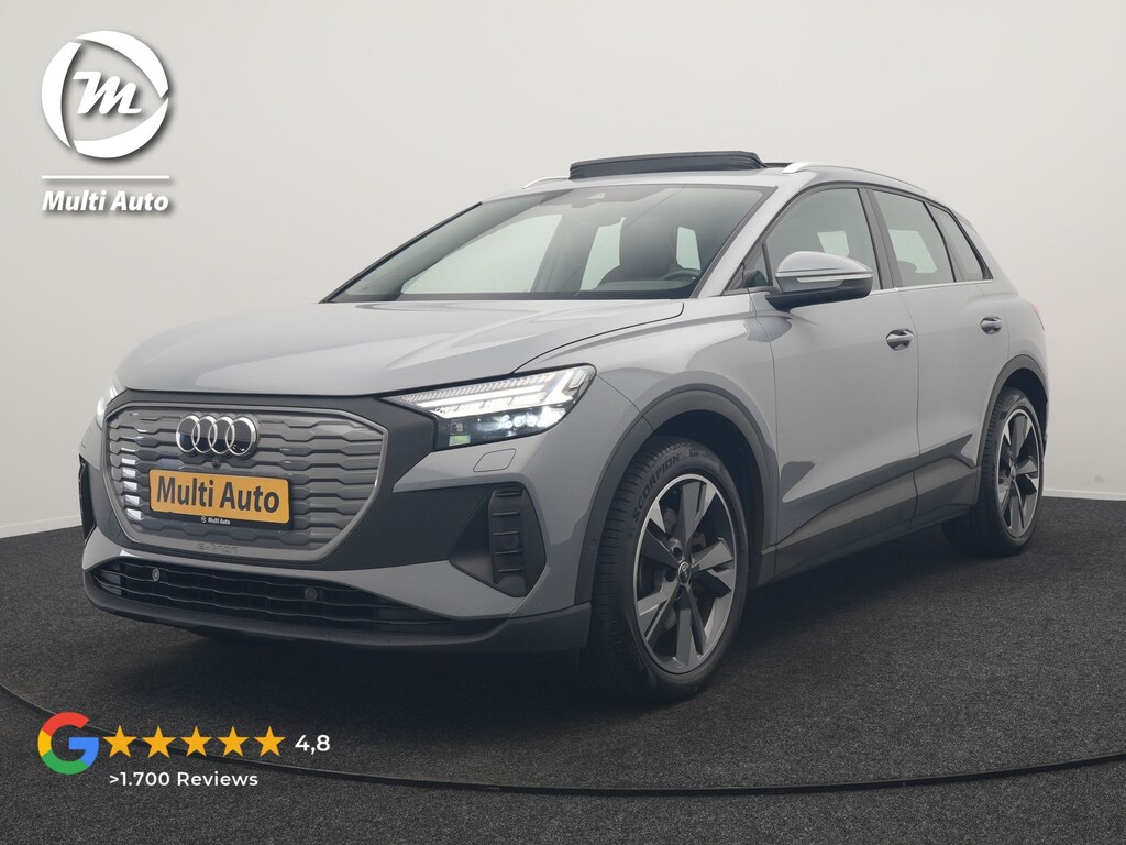 Audi Q4 e-tron 40 Advanced edition 77 kWh 204pk Dealer O.H | SOH 96.6% | Panodak | Adaptive Cruise | Matrix LED | Camera | Sportstoelen Verwarmd | Blis | Sfeerverlichting | Apple Carplay | DAB | Navigatie | 20"L.M