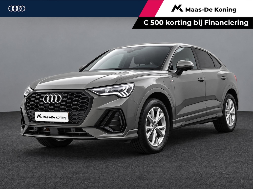 Audi Q3 Sportback 45 TFSIe 245pk S Edition · Trekhaak · Camera · Apple/Android Car Play · Elek. Achterklep · Dodehoeksensor · Lederen Bekleding · Garantie t/m 04-02-2027 of 100.000km