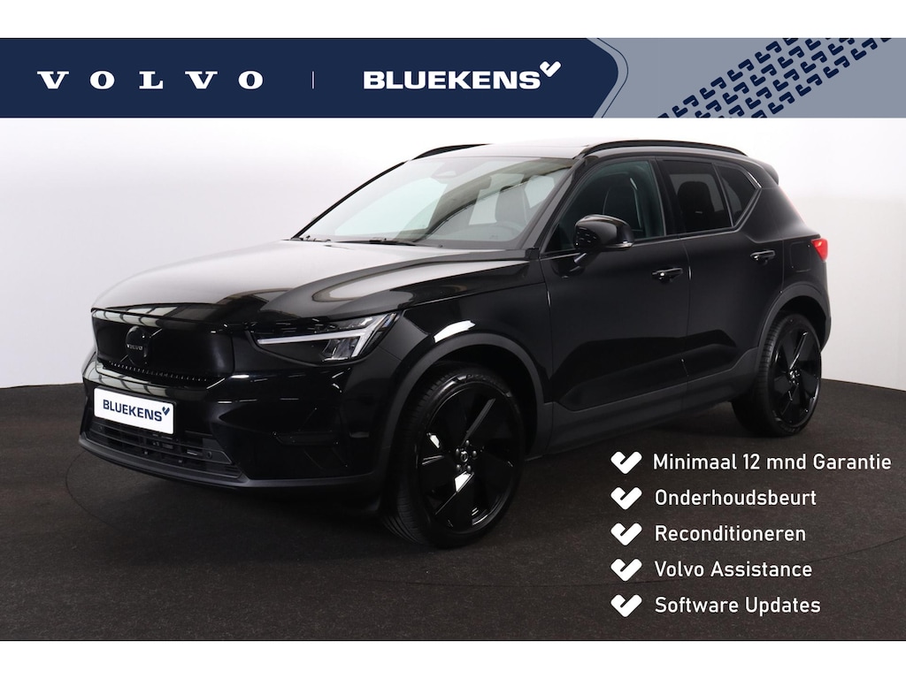 Volvo EX40 Extended Range Ultra 82 kWh - Panorama/schuifdak - IntelliSafe Assist & Surround - Harman/Kardon audio - Parkeercamera achter - Verwarmde voorstoelen & stuur - Parkeersensoren voor & achter - Draadloze tel. lader  - Warmtepomp - Extra getint glas - 20' LMV