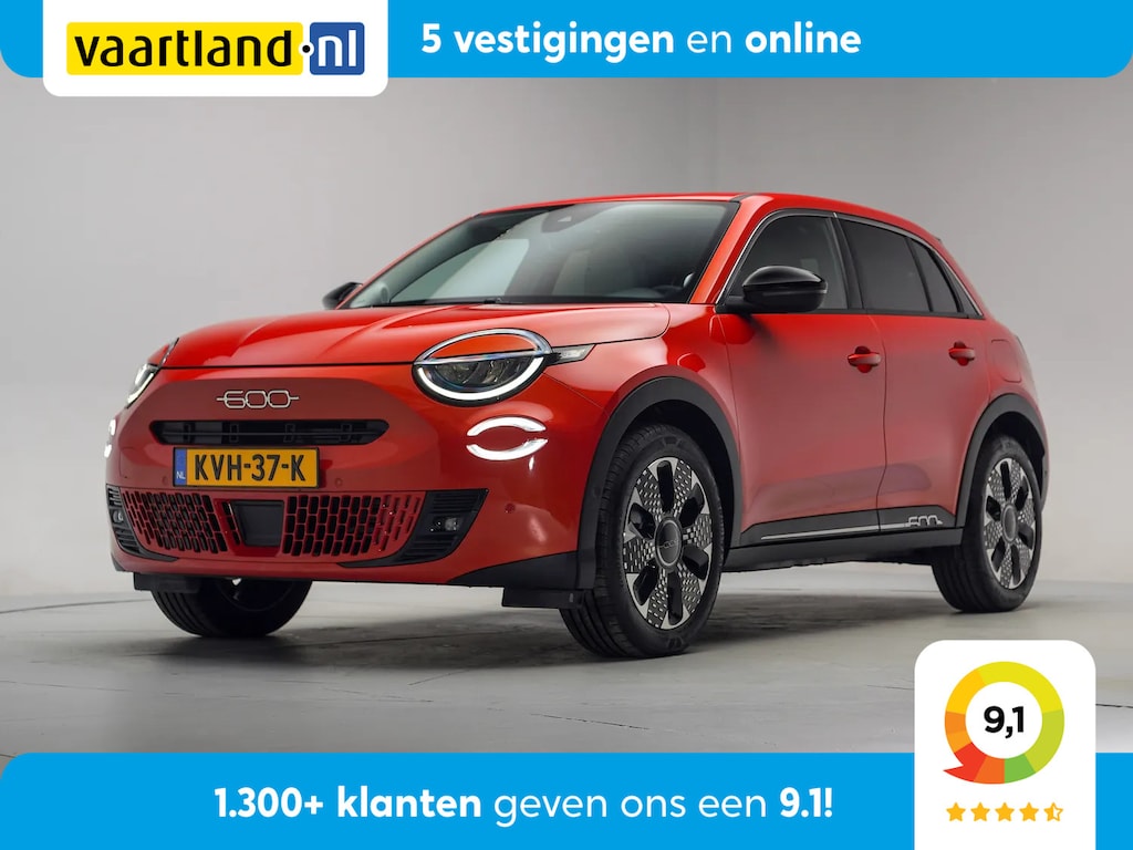 Fiat 600 600e RED 54 kWh [ Navi Apple/Android Adapt. cruise Leder Stoelverwarming ]