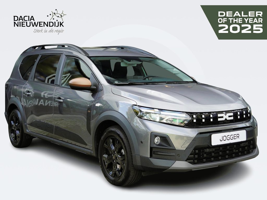 Dacia Jogger 1.8 hybrid 155 extreme 7p. AUTOMAAT / 9.000KM / NIEUWSTE MODEL / CAMERA / PDC V+A / BLINDSPOT / CRUISE / CLIMATE / KEYLESS / APPLE CARPLAY / ANDROID AUTO / DAKRAILS / 16'' LMV