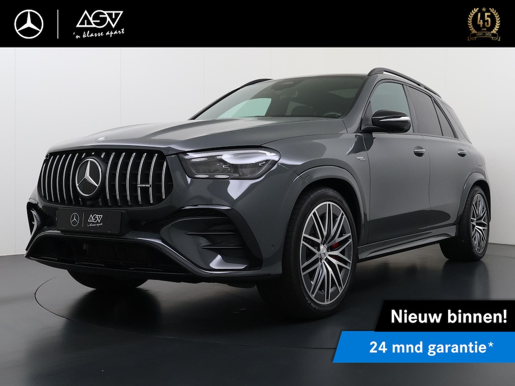 Mercedes-Benz GLE AMG 53 Hybrid 4MATIC+ Premium Plus | Trekhaak Wegklapbaar | Panorama - Schuifdak | Massage Stoelen Voor | Adaptieve Cruise Control & Stuur Assistent | Burmester Surround System | 22" AMG velgen | Klasse 3 Alarm | Verwarmd Stuurwiel |