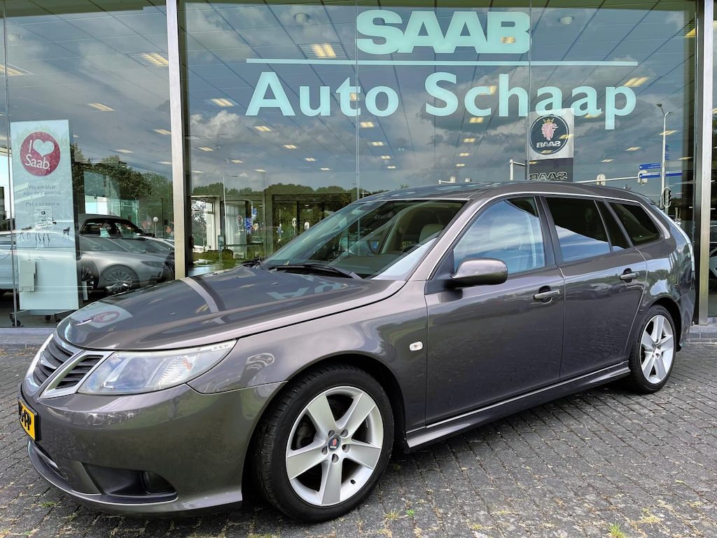 Saab 9-3 Estate 1.8t Vector M2008 | Rijklaar incl garantie | Donker glas Trekhaak 17 inch Sportstoel Carplay