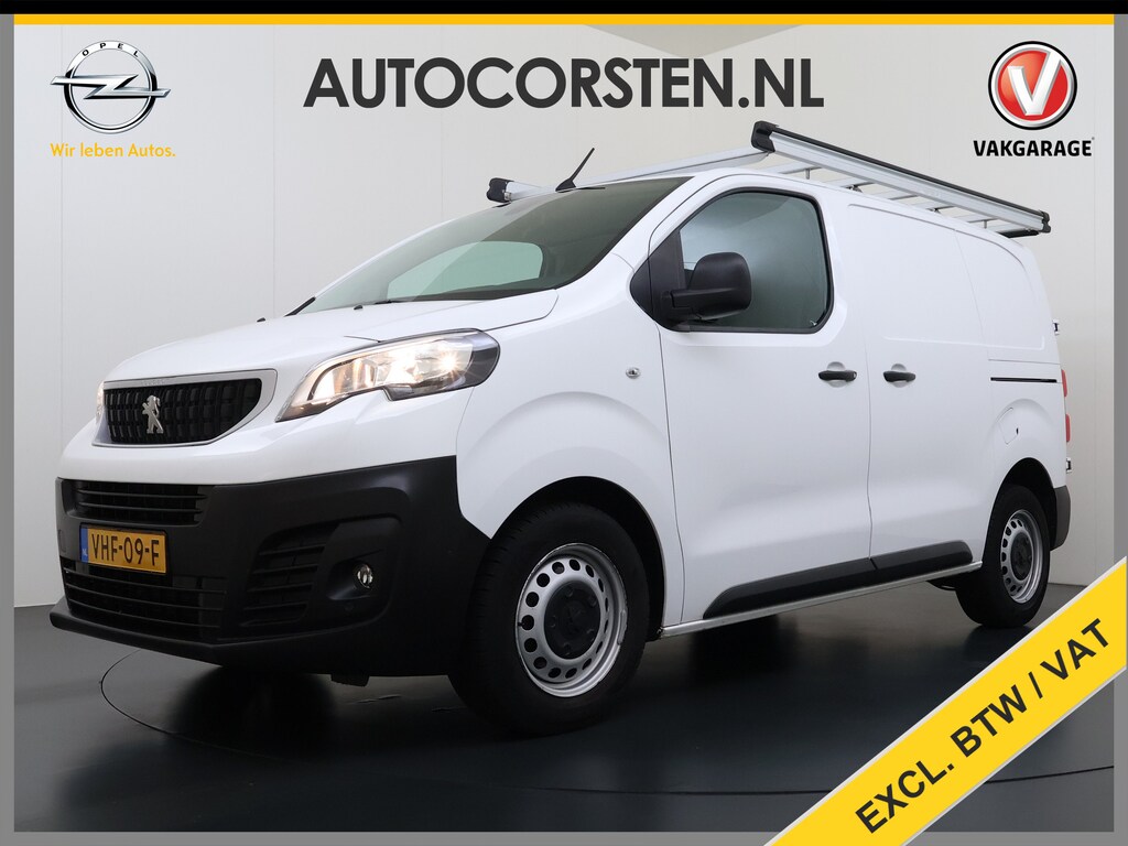 Peugeot Expert 2.0HDI 123PK 3-Persoons Euro 6 Imperiaal 2X Schuifdeur Trekhaak 360°Camera BlindSpot Assistent Apple Carplay Android Auto Cruise Control DAB Pdc Premium Betonplex Vloer Wandbetimmering Regen-Lichtsensor 2.500KG Trekgewicht 1e Eigenaar Origineel Nederlands