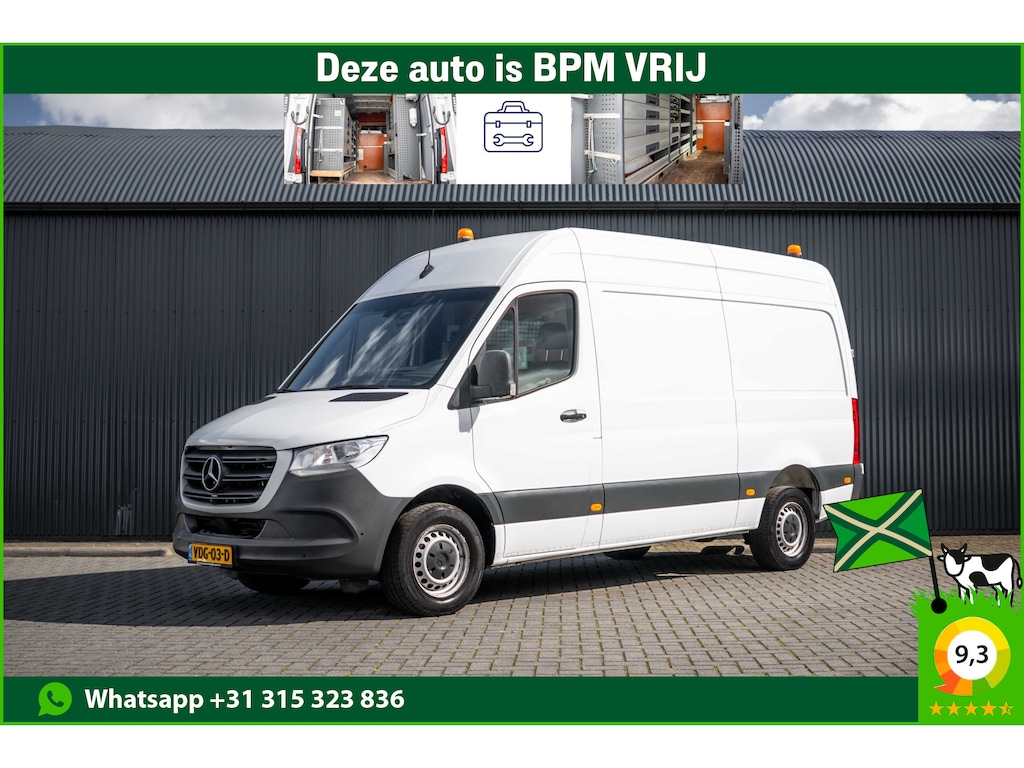 Mercedes-Benz Sprinter 314CDI L2H2 | Automaat | 1e Eigenaar | Volledig ingericht | 360° Camera | Carplay | Cruise | PDC | Airco