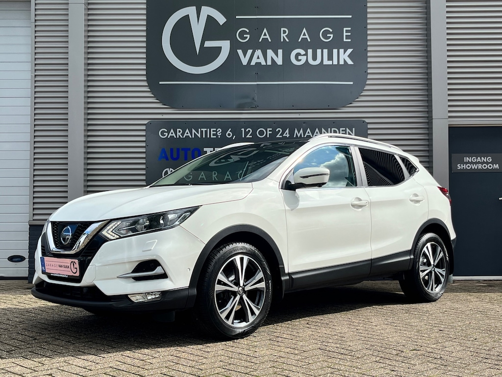 Nissan Qashqai 1.2 Tekna 116PK Automaat,Panodak,Trekhaak,Navi,Clima,Cruise,Bluetooth,Isofix,ElektrRamen+Spiegels,Stoelverwarming