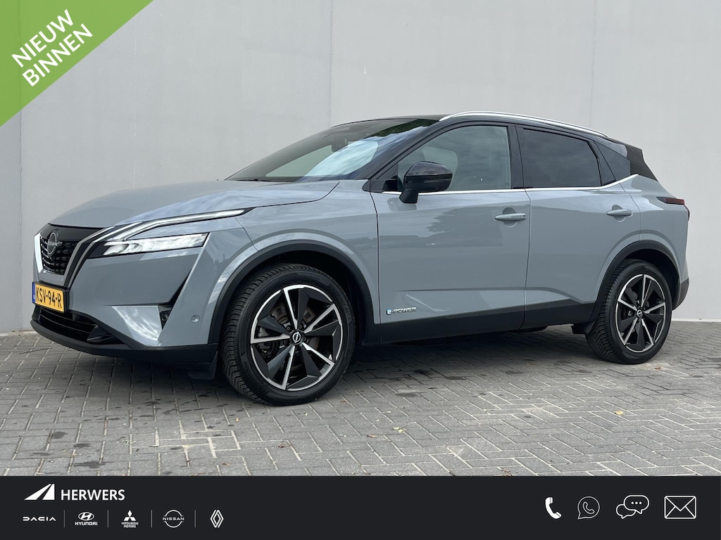 Nissan Qashqai 1.5 e-Power Tekna / Afneembare trekhaak (750 KG) / 360 Graden camera / Panoramadak / Elektrische achterklep / Apple Carplay&Android Auto