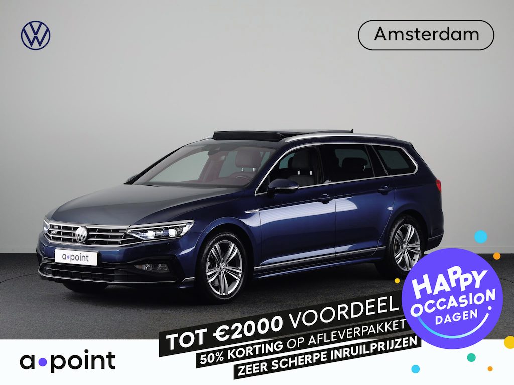 Volkswagen Passat Variant 1.5 TSI Elegance Business R 150PK | Automaat (DSG) | Panoramadak | Camera | Navigatie | 17 " Velgen + All Season | Half lederen interieur | Elek. Achterklep |