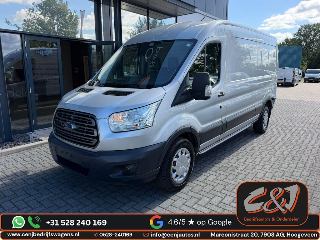 Ford Transit 330 2.0 TDCI L3H2 Ambiente achterschade l airco l cruise l camera l trekhaak l MARGE