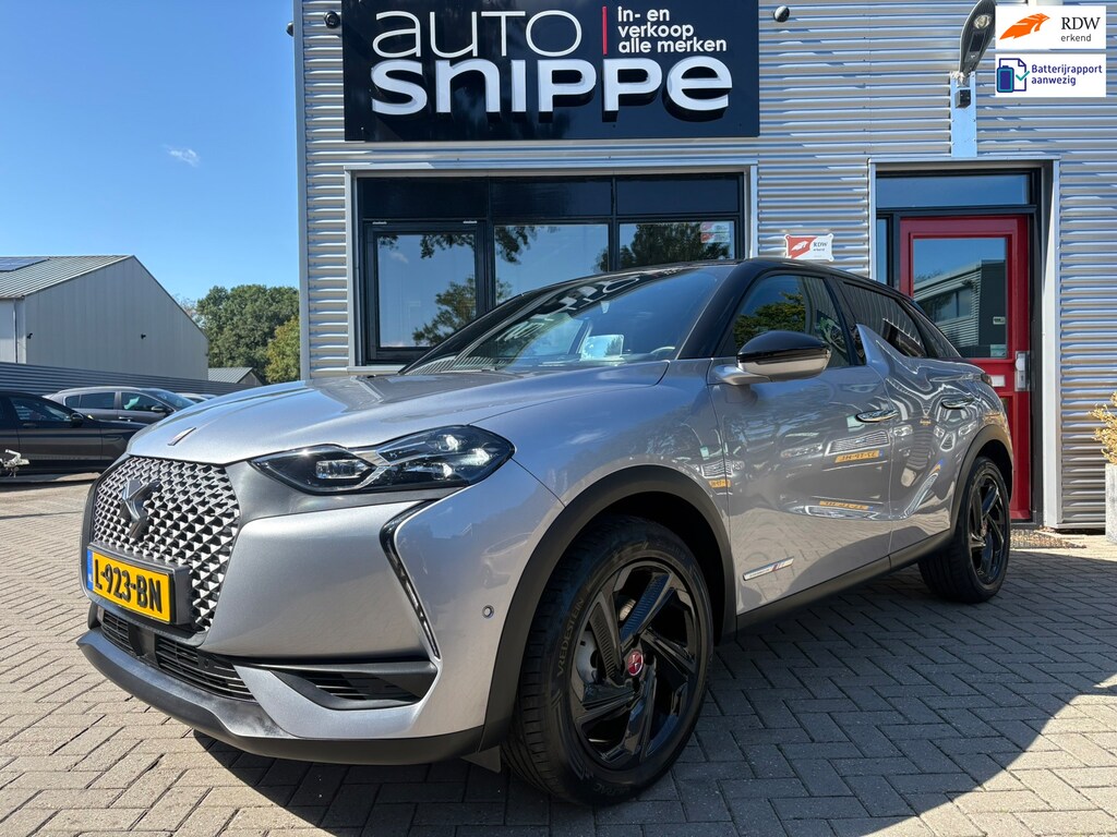 DS 3 Crossback E-Tense So Chic 50 kWh -SOH 91%-LED-STOELVERWARMING-HEAD UP DISPLAY-CAMERA-LICHTMETALEN VELGEN-2 TONE LAK-ISOFIX-