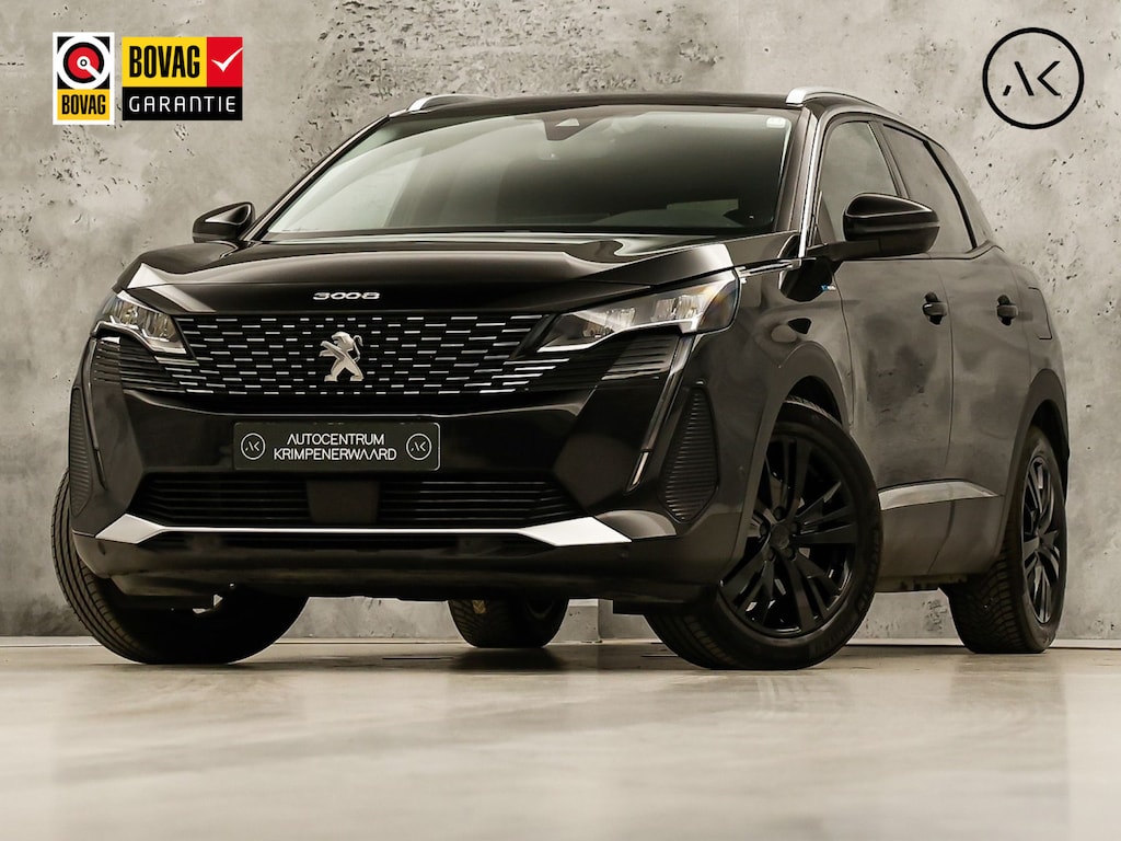 Peugeot 3008 1.6 HYbrid 225 Allure Blacksport 225Pk Automaat (APPLE CARPLAY, SOH 94,7%, BLACK PACK, GROOT NAVI, 360 CAMERA, SPORTSTOELEN, KEYLESS, LANE ASSIST, NIEUWE APK, NIEUWSTAAT)